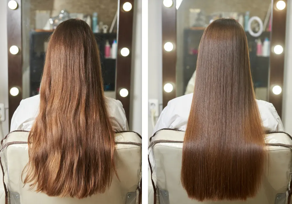 GlowTech mini cordles hair brush straightener™